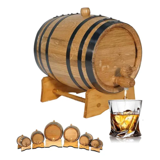 Barril De Roble Para Envejecer 2 Litros Con Soporte