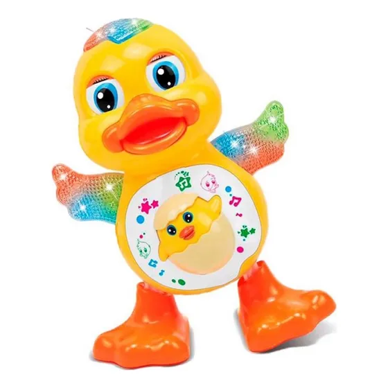 Robot Pato Musical Luces Interactivo Juguete Niños+ Bateria Color Multicolor Personaje Pato Interactivo