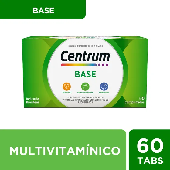 Centrum Base Multivitaminico X60 Comprimidos Sabor Sin sabor