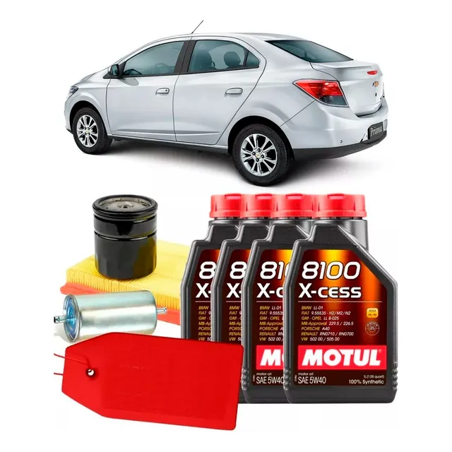Service Cambio De Aceite Prisma Motul 5w40 Sintético Filtros