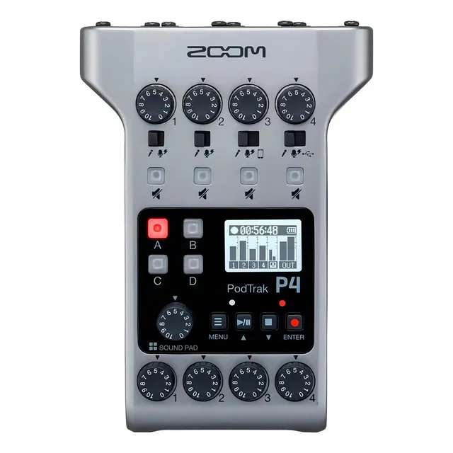 Gravador De Áudio Zoom Podtrack P4 Cor Outro