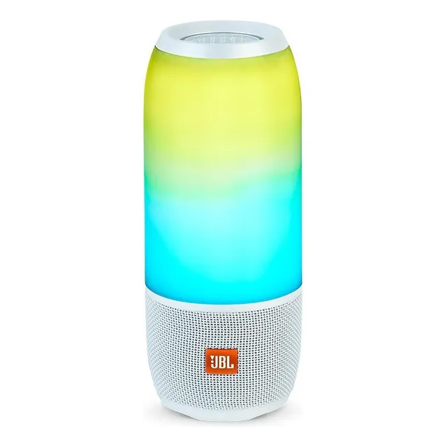Bocina JBL Pulse 3 portátil con bluetooth waterproof white