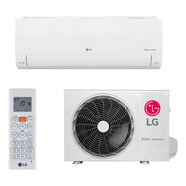 LG S3uw12ja31a Ar Condicionado Hi Wall LG Dual Inverter Voice 12.000 Btus Qef R-32 Branco 220v