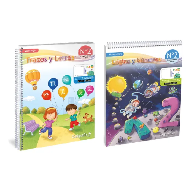Pack Trazos Y Letras 2 - Lógica Y Números 2 Caligrafix