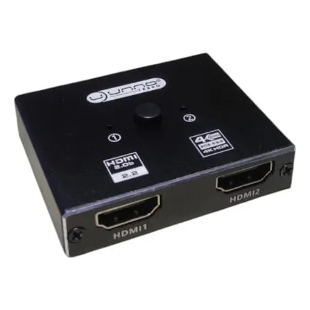 Switch Bidireccional Hdmi 2 Puertos 4k, 3d