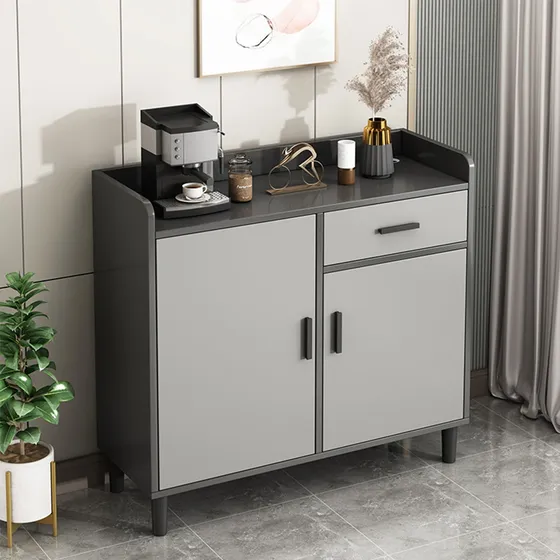 Mueble Madera Multifuncion Con Multiples Espacios De Almacen