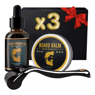 Kit Barba Cuidado Para Hombres, Herramientas De Aseo 3pcs Kit Barba Cuidado Para Hombres, Herramientas De Aseo 3pcs