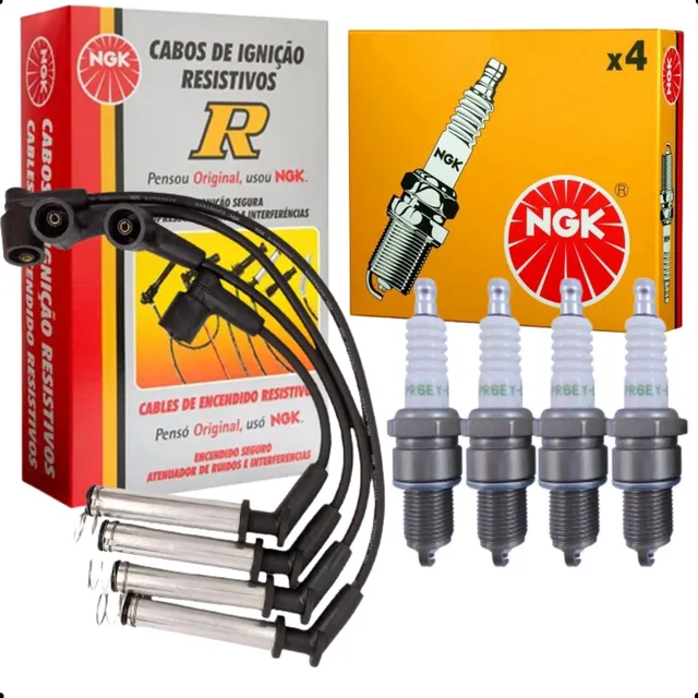 Jogo Cabos + Velas Ngk Cobalt Corsa Meriva Montana 1.8 8v