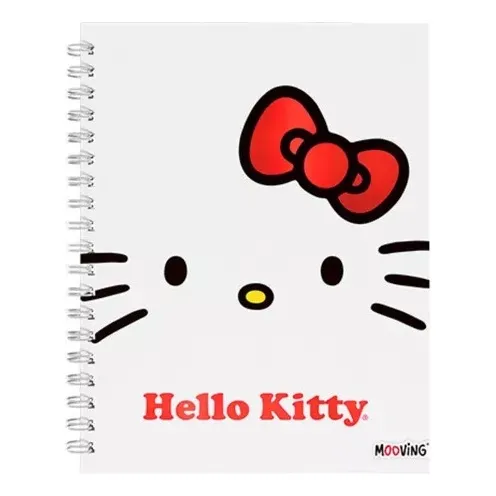 Cuaderno Mooving 16x21 Con Espiral 80 Hjs - Hello Kitty