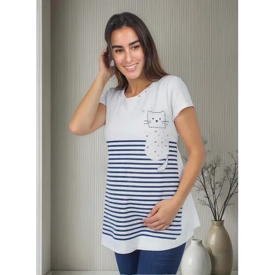 Blusa Maternidad Licra Algodon - 2006