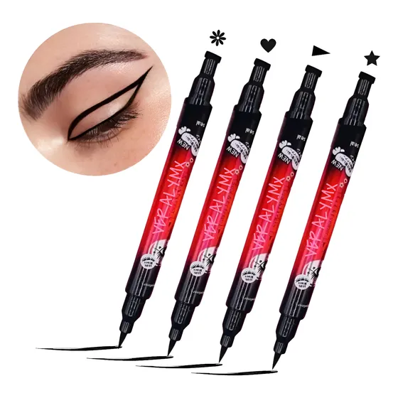 Delineador De Ojos 2 En 1 Sello Waterproof Eyeline Make Up F
