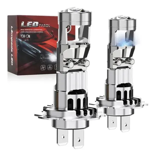 Par Led Lampada Projetor H7 Canhão 12v 30000lm 200w 7000k