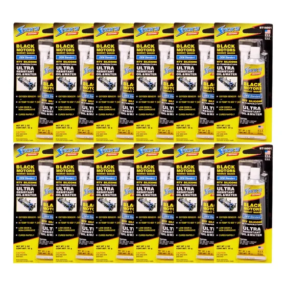 12un Cola Silicone Sticks Motors Black Alta Temperatura