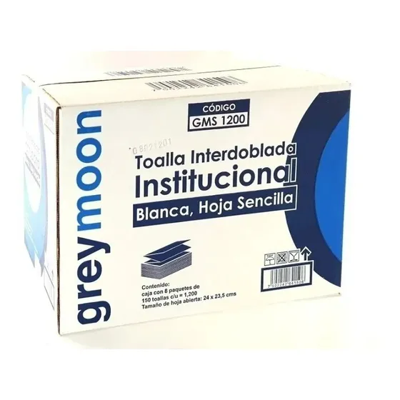 Toalla Interdoblada (sanitas) Greymoon 1200 Toallas Msi1