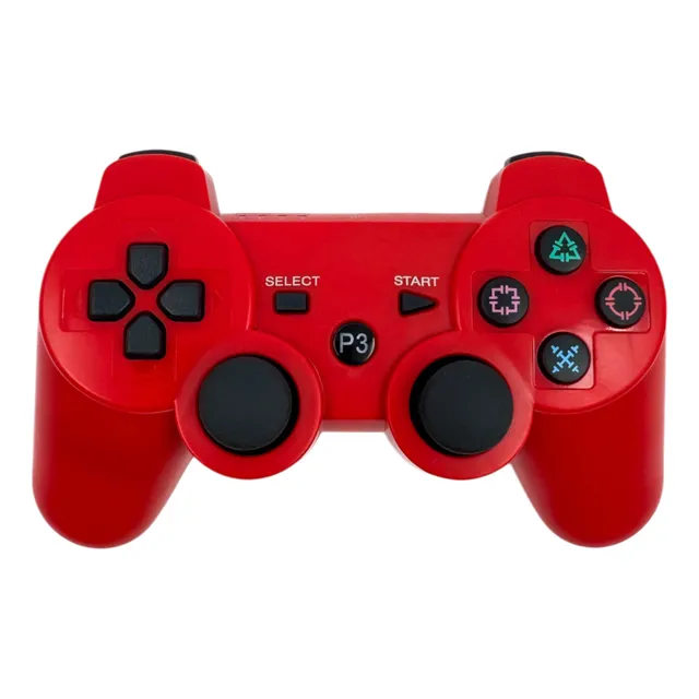 Control Generico Rojo Bluetooth Compatible Con Ps3