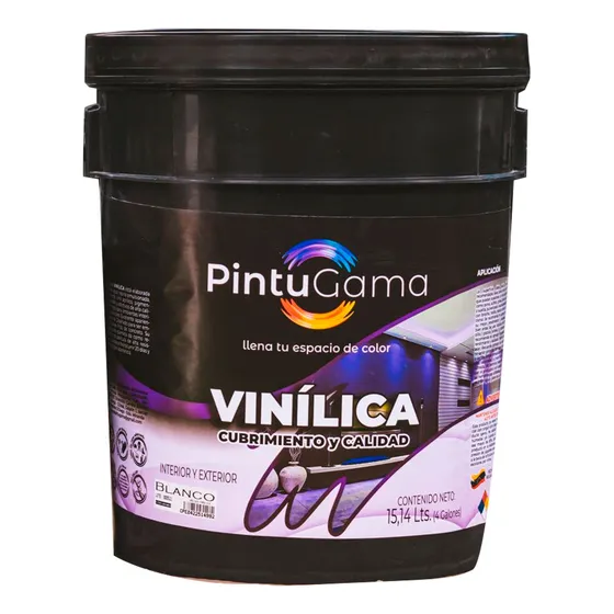 Pintura Acrovinílica Pintugama Tipo A Cuñete 4 Galones