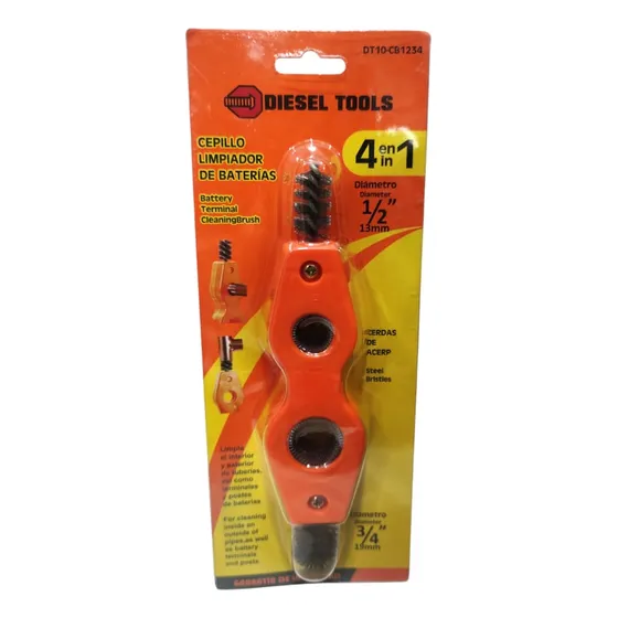 Cepillo Para Limpiar Bornes De Bateria (4 En 1) Diesel Tools