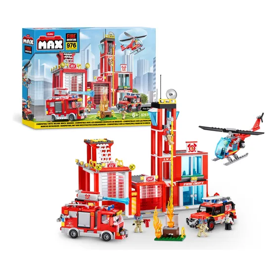 Bloques De Construcción Max City Estación De Bomberos 976 P