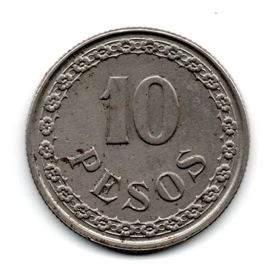 Paraguay Moneda 10 Pesos Año 1939 Km#19