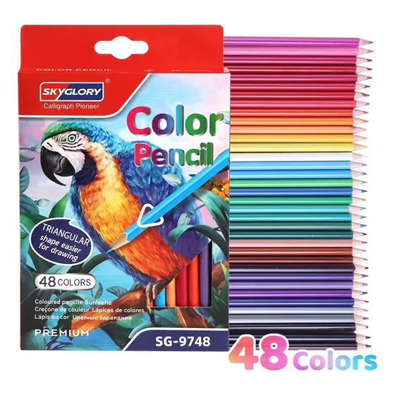 Skyglory Lápices De Colores Doble Punta 48 Colores