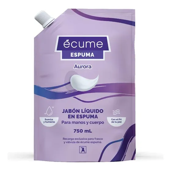 Jabón En Espuma Ecume Doypack Aurora 750 Ml