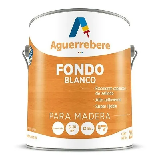 Pintura Fondo Blanco Para Maderas 20 L Aguerrebere