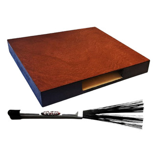 Cajón Peruano Flamenco Laptop Viaje Barniz + Escobilla Psr Cajón Peruano Flamenco Laptop Viaje Barniz + Escobilla Psr