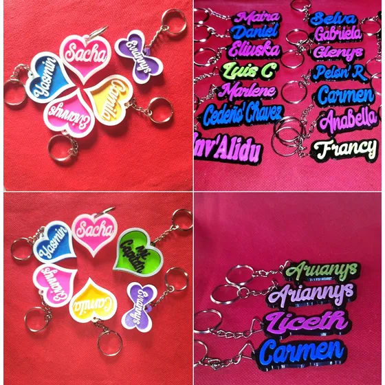  Llaveros Personalizados Para Morral,lonchera,etc ...