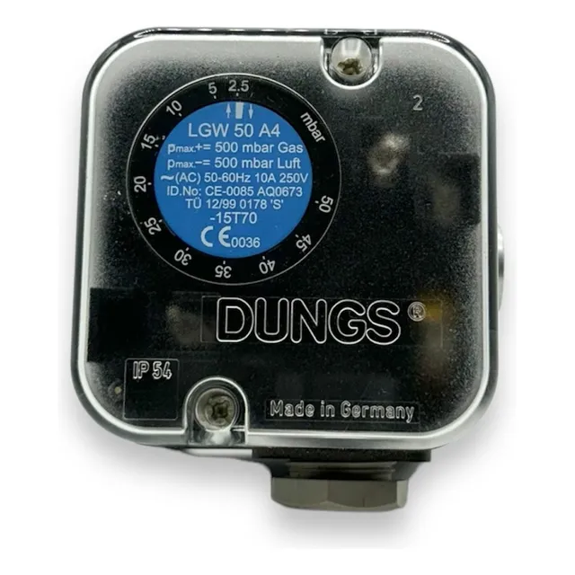 Presostatos Dungs 2,5 A 50 Mbar