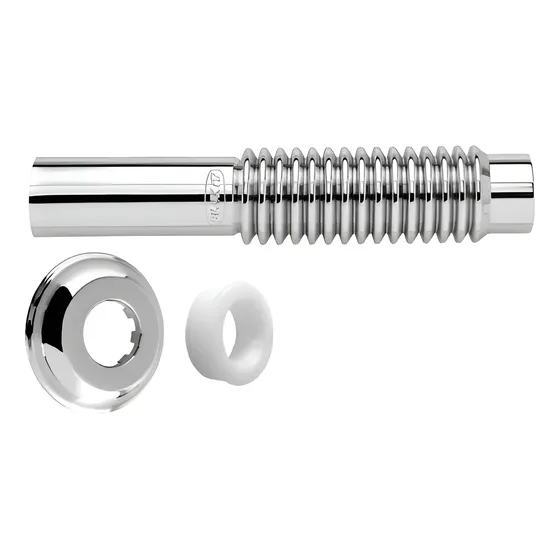Descarga Inodoro Para Deposito Pared Pvc Cromo  Blukit