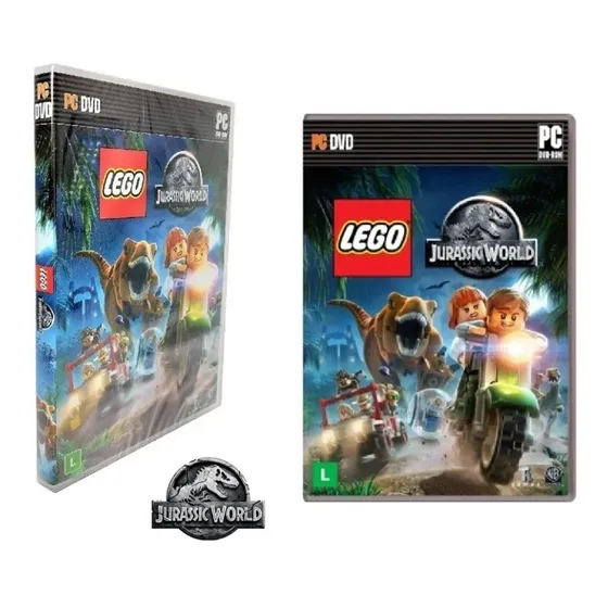 Jogo Computador Jurassic World Lego Parque Dinossauro Pc Dvd