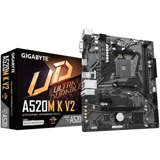 Tarjeta Madre Gigabyte A520m K V2 Usb3 Ddr4 Pci-e Hdmi Am4 Tarjeta Madre Gigabyte A520m K V2 Usb3 Ddr4 Pci-e Hdmi Am4