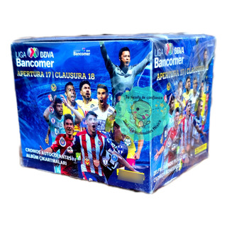 Panini Caja C/50 Sobres Liga Bbva Apertura 17 Clausura 18 Panini Caja C/50 Sobres Liga Bbva Apertura 17 Clausura 18