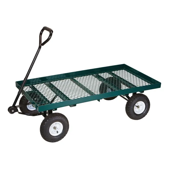 Carretilla Vagón Para Jardinería Hasta 1000 Libras Color Verde