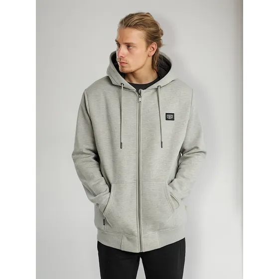 Poleron Sherpa Toke Full Zipper Gris - Ova Chile 