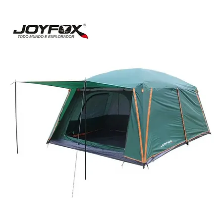 Barraca Joyfox Iglu para 8-12 Pessoas Impermeável Verde com Varanda