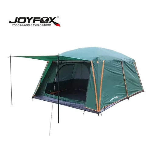 Barraca de Camping Joyfox Para 12 Pessoas Laranja Impermeável