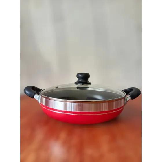 Paellera Arrocera Roja Alfa Hogar 28 Cm