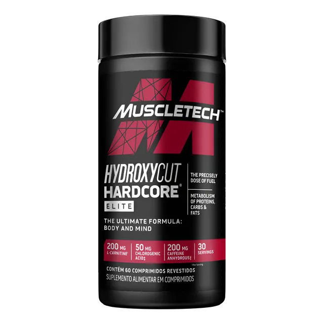 Muscletech Hydroxycut Hardcore Elite 60 Tabletes Termogênico