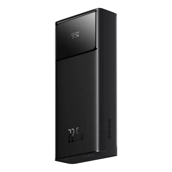 Baseus 22.5w Fast Charge Power Bank 30000mah Negro
