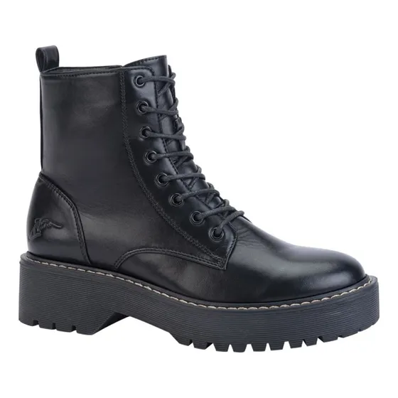 Bota Tipo Militar De Dama Goodyear 2940 Color Negro