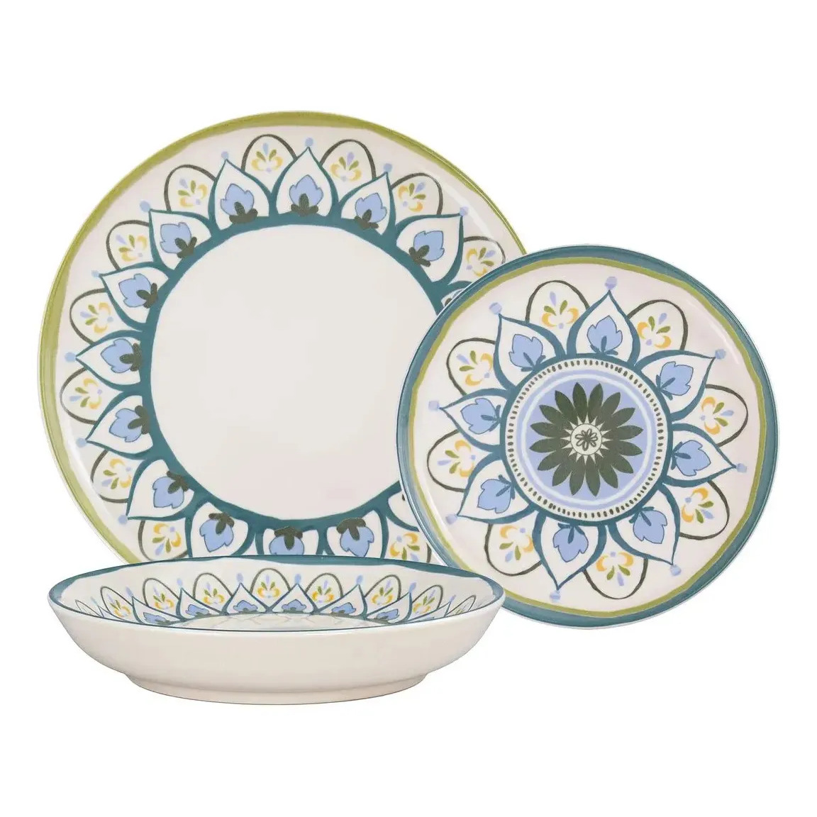 Aparelho De Jantar 18 Peças Flat Nisa Oxford