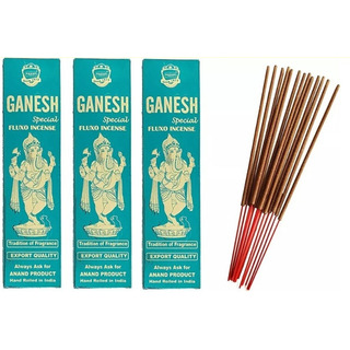 3 Incienso Agarbatti Anand Ganesh Especial 25 Gramos 3 Incienso Agarbatti Anand Ganesh Especial 25 Gramos