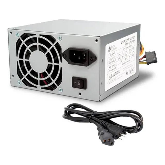 Fuente De Poder Atx 600w 24+4 Pines Sata Molex De Pc Gris