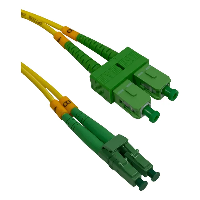 2mt Sc/apc-lc/apc Monomodo Sm Duplex Jumper Cable Fibra 9/12