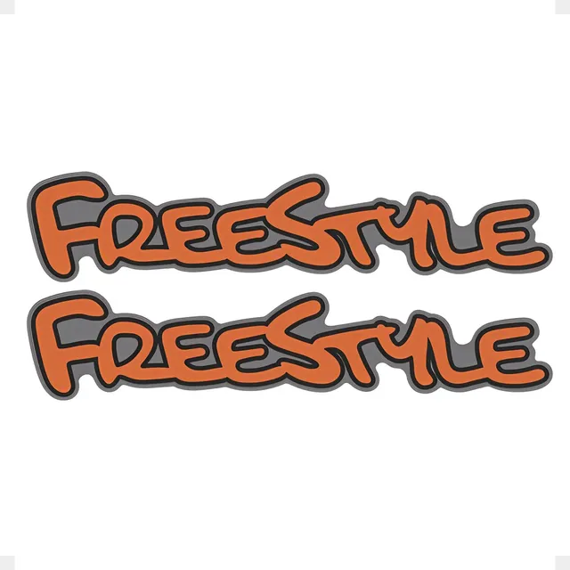 Par De Adesivo Laranja Compatível Com Ecosport Freestyle 