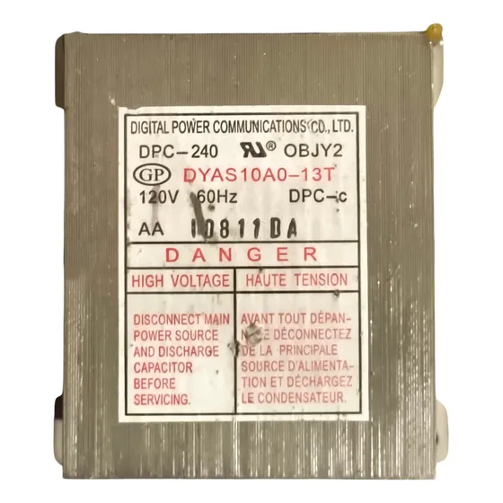 Transformador Para Horno De Microondas Daewoo