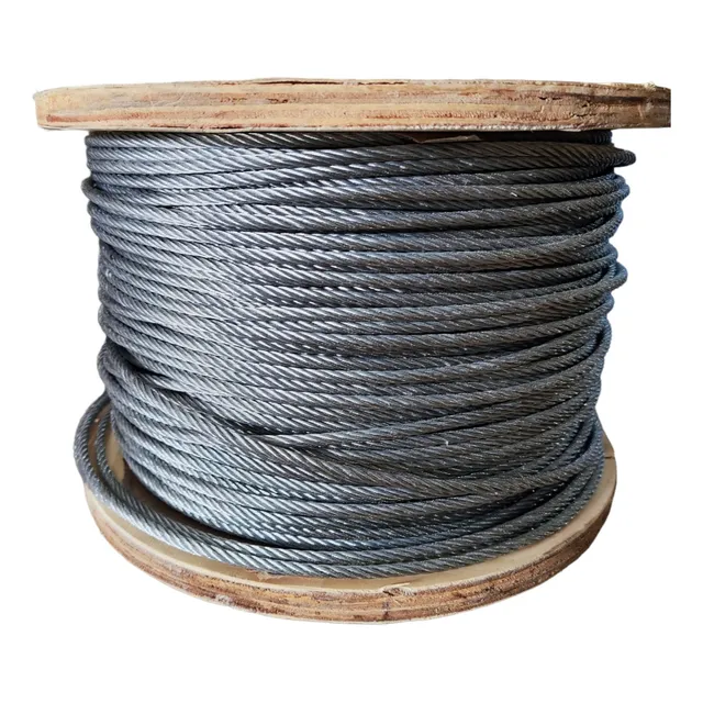 Carrete De Guaya Galvanizada Alma De Fibra 3/16 De 300 Mts