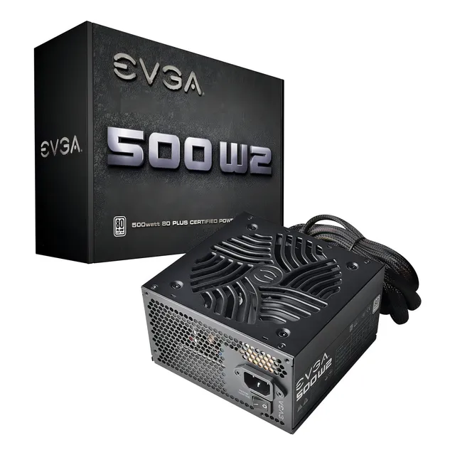 Fuente Gamer 500w Evga White 80+ Gamer 100-w2-0500 80 Plus