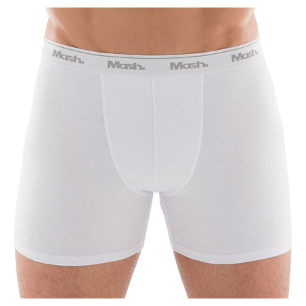 Cueca Mash Boxer Longa Em Algodão Plus Size 071.40 Cueca Mash Boxer Longa Em Algodão Plus Size 071.40